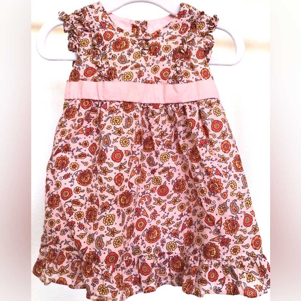 Janie and Jack Peach Floral Dress